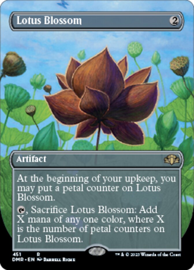 Lotus Blossom (Borderless Alternate Art) [Dominaria Remastered] | A1Comics