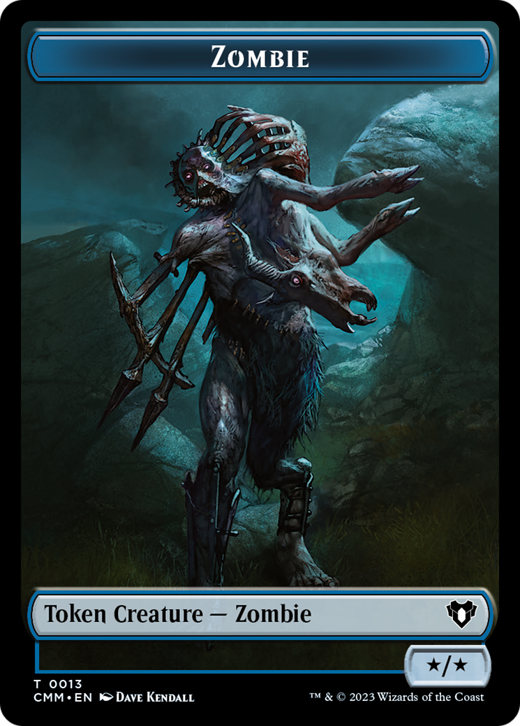 Zombie Token (13) [Commander Masters Tokens] | A1Comics