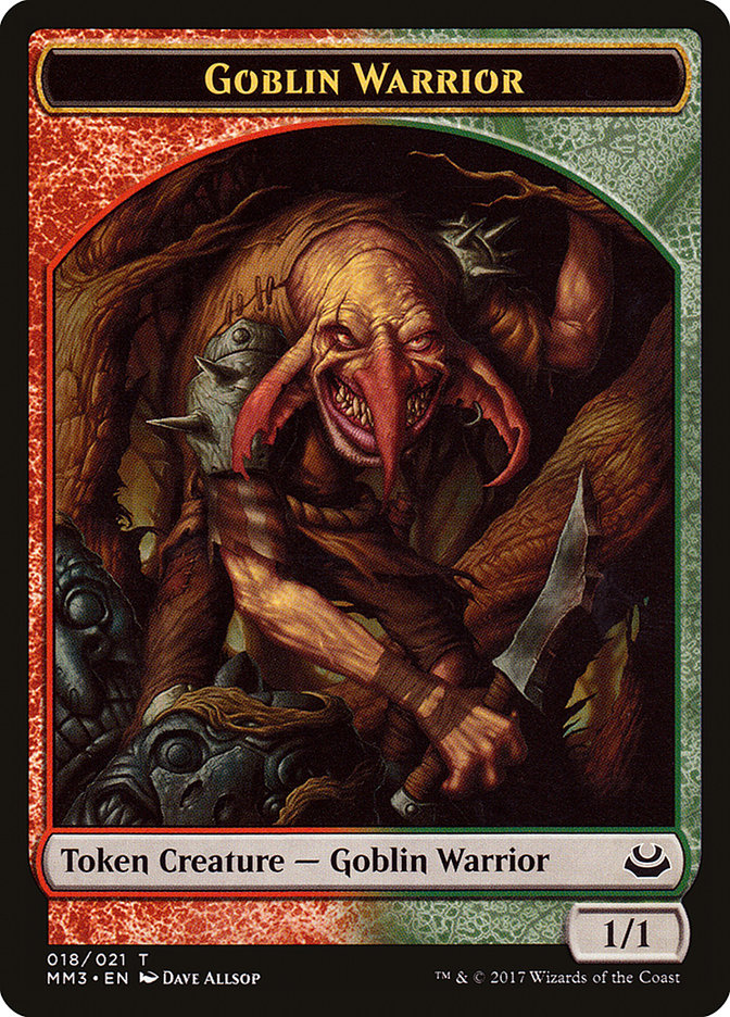 Goblin Warrior Token [Modern Masters 2017 Tokens] | A1Comics