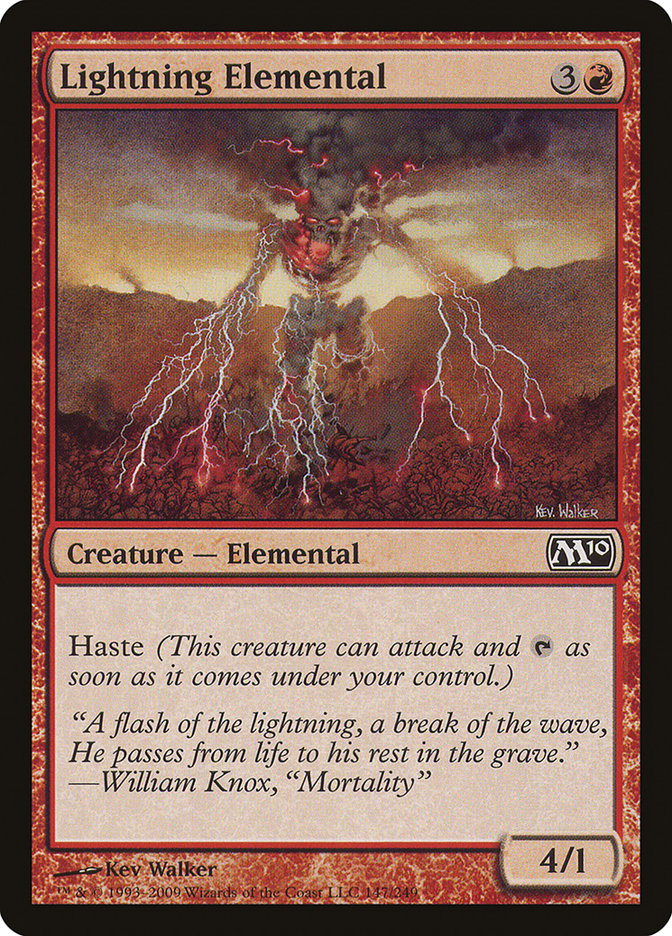 Lightning Elemental [Magic 2010] | A1Comics