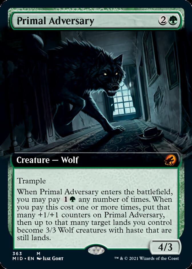 Primal Adversary (Extended Art) [Innistrad: Midnight Hunt] | A1Comics