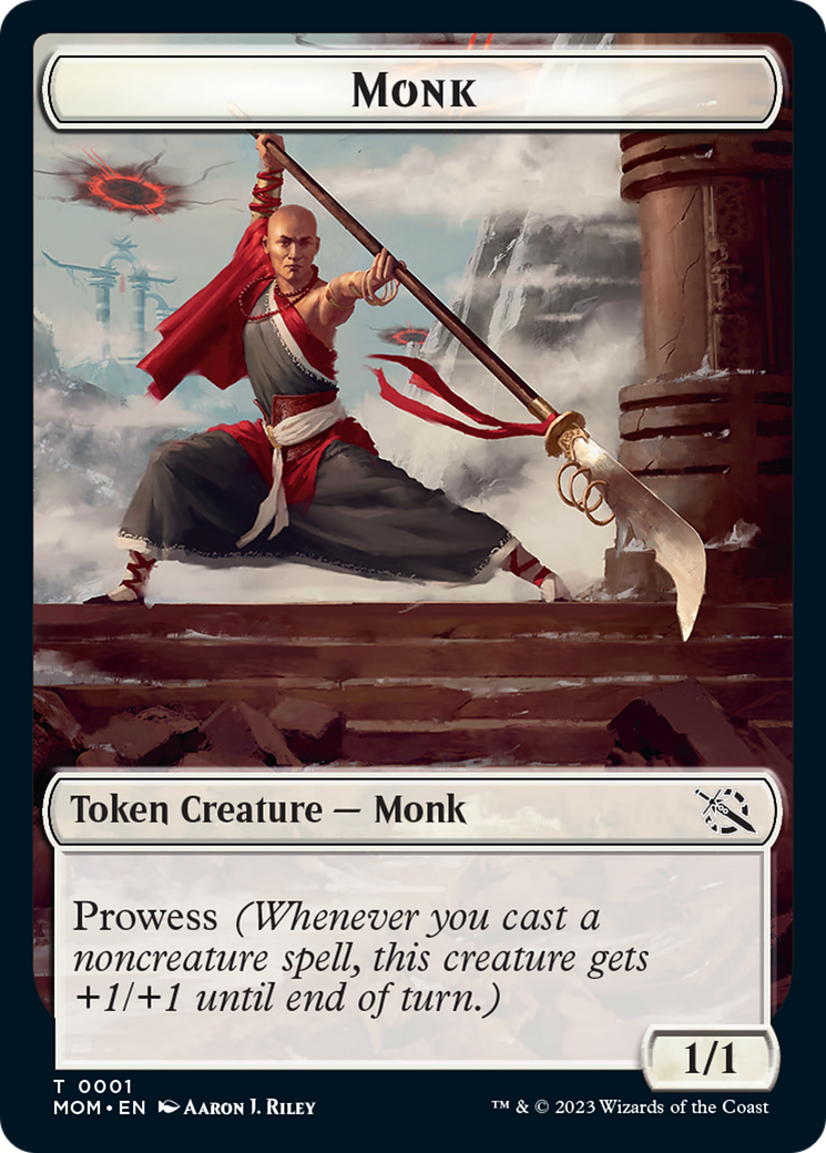 Monk Token [March of the Machine Tokens] | A1Comics