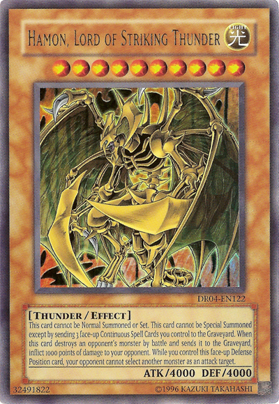 Hamon, Lord of Striking Thunder [DR04-EN122] Ultra Rare | A1Comics