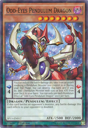 Odd-Eyes Pendulum Dragon [SP15-EN012] Shatterfoil Rare | A1Comics