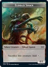 Eldrazi Spawn // Plant Double-Sided Token [Double Masters Tokens] | A1Comics