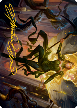 Sigarda, Champion of Light Art Card (Gold-Stamped Signature) [Innistrad: Midnight Hunt Art Series] | A1Comics