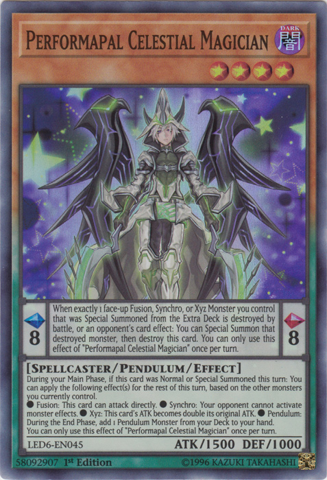 Performapal Celestial Magician [LED6-EN045] Super Rare | A1Comics