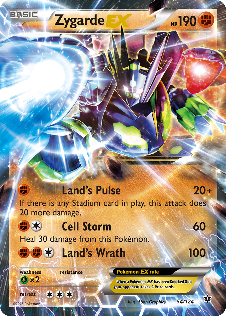 Zygarde EX (54/124) [XY: Fates Collide] | A1Comics