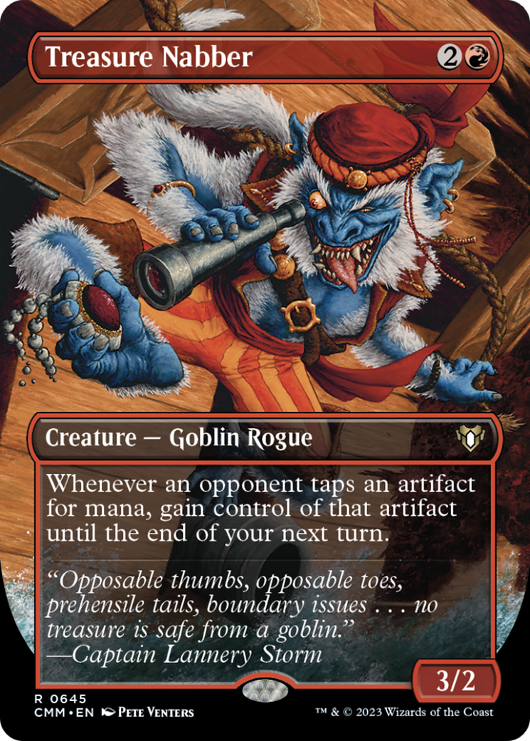 Treasure Nabber (Borderless Alternate Art) [Commander Masters] | A1Comics