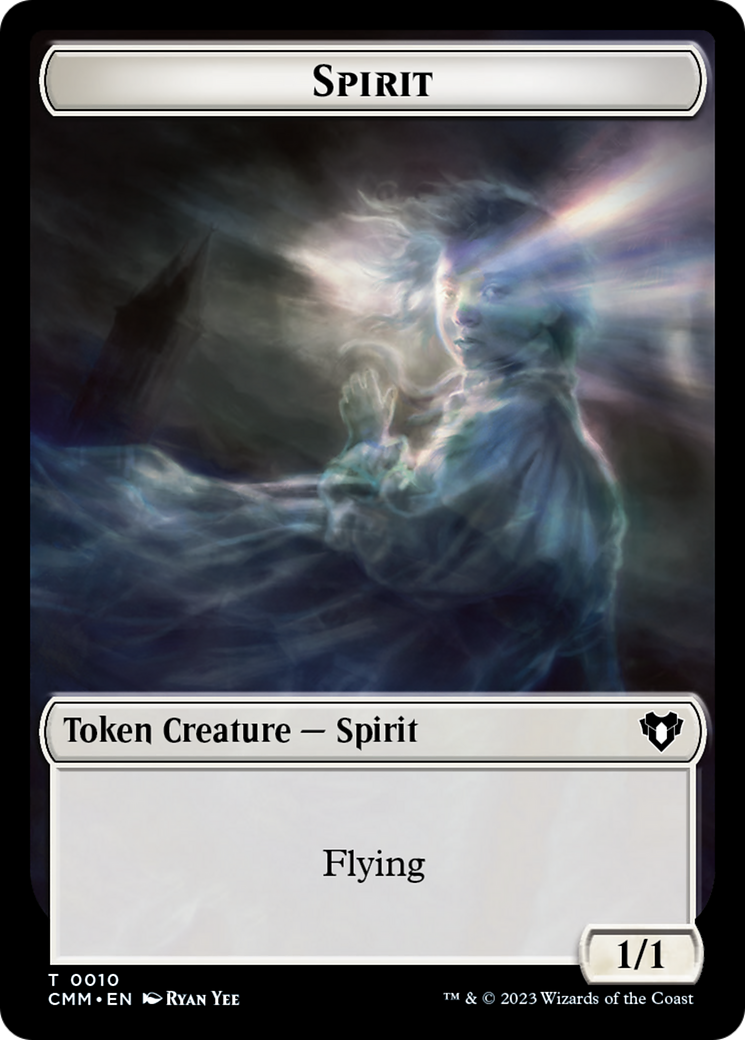 Spirit Token (10) [Commander Masters Tokens] | A1Comics