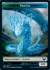 Elemental // Fractal Double-Sided Token [Strixhaven: School of Mages Tokens] | A1Comics