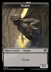 Eldrazi Scion // Demon Double-Sided Token [Commander Masters Tokens] | A1Comics