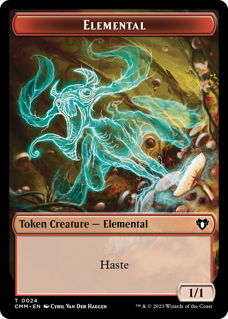 Elemental Token (24) [Commander Masters Tokens] | A1Comics