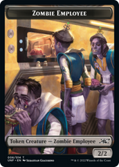 Zombie Employee // Storm Crow Double-Sided Token [Unfinity Tokens] | A1Comics