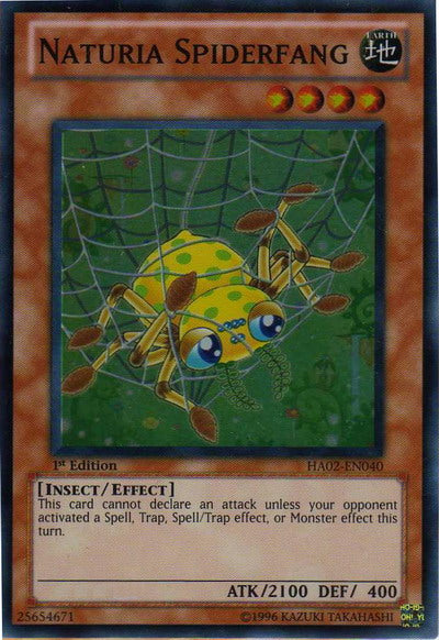 Naturia Spiderfang [HA02-EN040] Super Rare | A1Comics