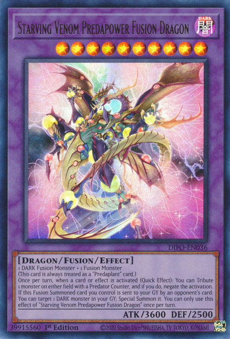 Starving Venom Predapower Fusion Dragon [DIFO-EN036] Ultra Rare | A1Comics