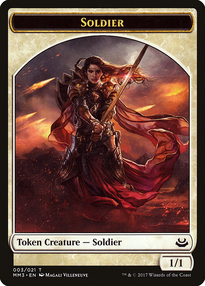 Soldier Token (003/021) [Modern Masters 2017 Tokens] | A1Comics