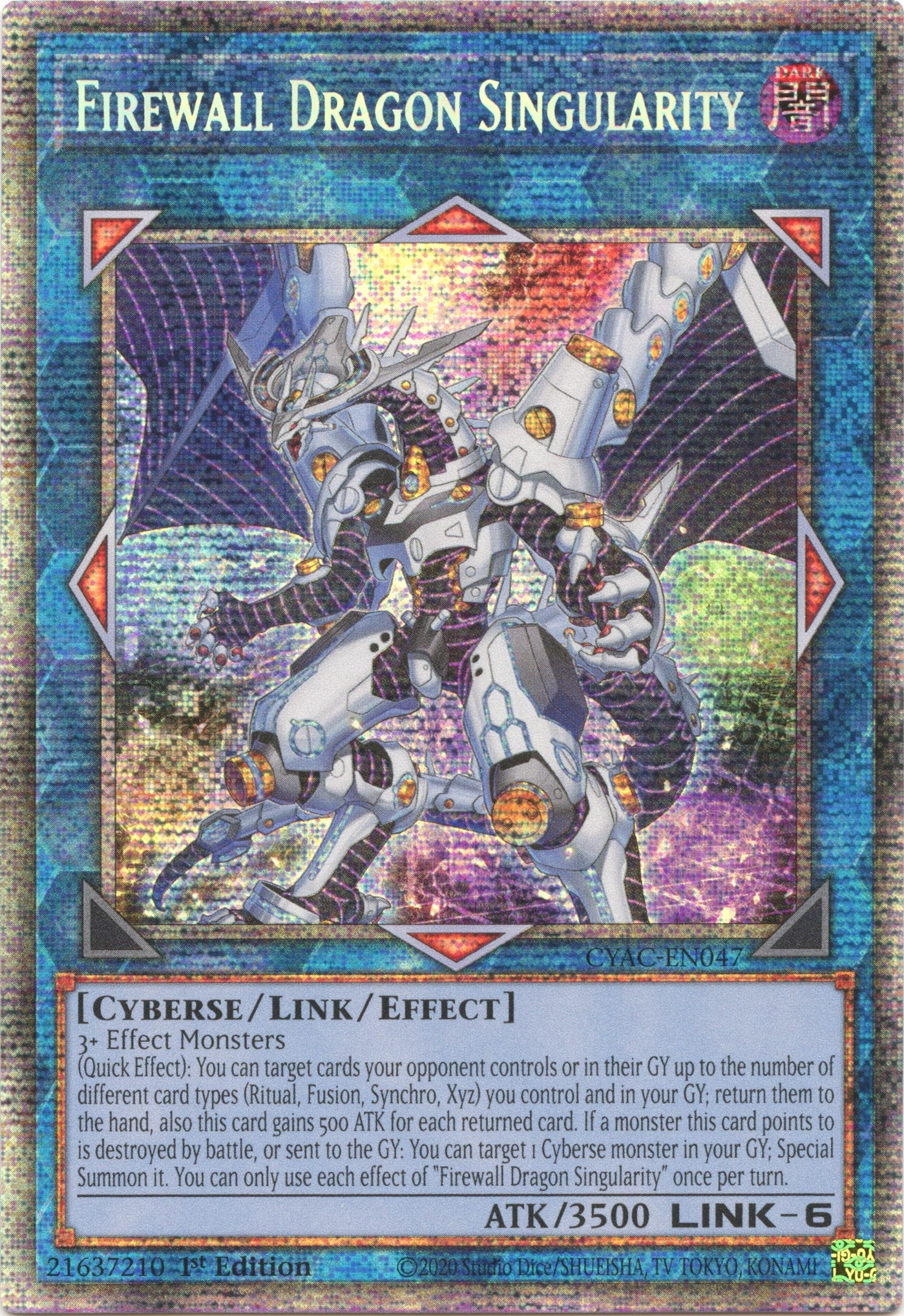 Firewall Dragon Singularity [CYAC-EN047] Starlight Rare | A1Comics