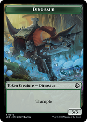 Elephant // Dinosaur (0010) Double-Sided Token [The Lost Caverns of Ixalan Commander Tokens] | A1Comics