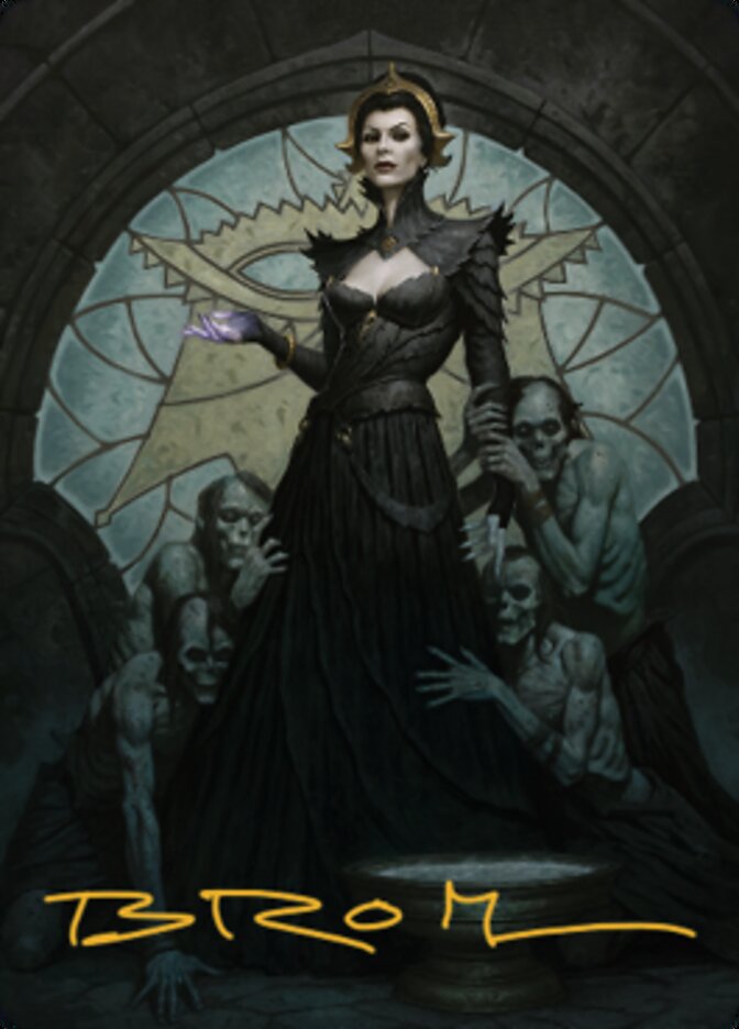 Liliana of the Veil Art Card (Gold-Stamped Signature) [Dominaria United Art Series] | A1Comics