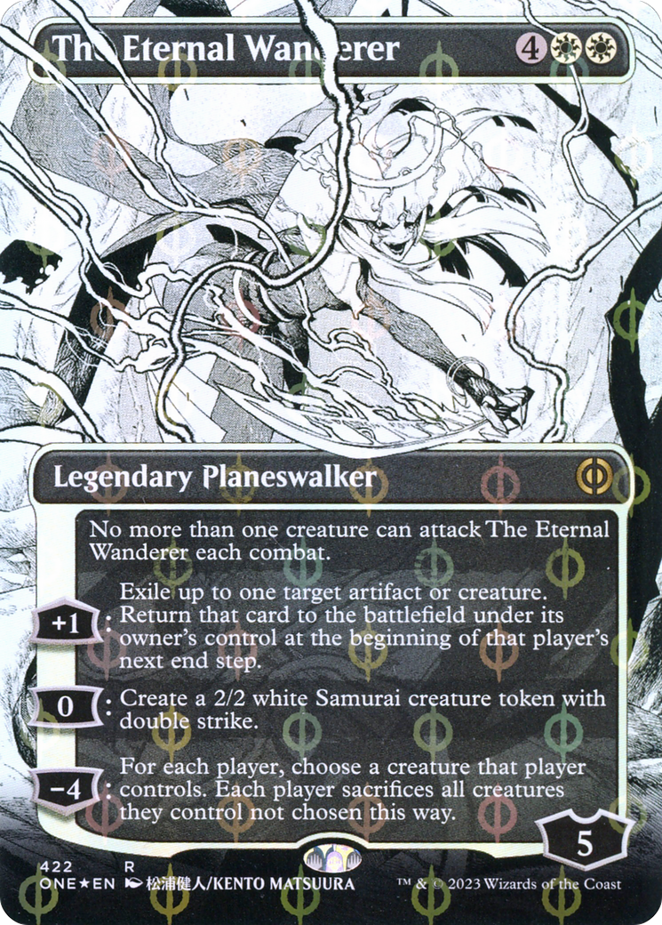 The Eternal Wanderer (Borderless Manga Step-and-Compleat Foil) [Phyrexia: All Will Be One] | A1Comics