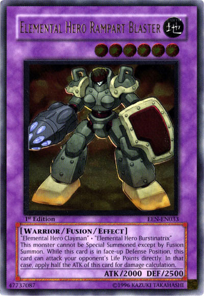 Elemental Hero Rampart Blaster [EEN-EN033] Ultimate Rare | A1Comics