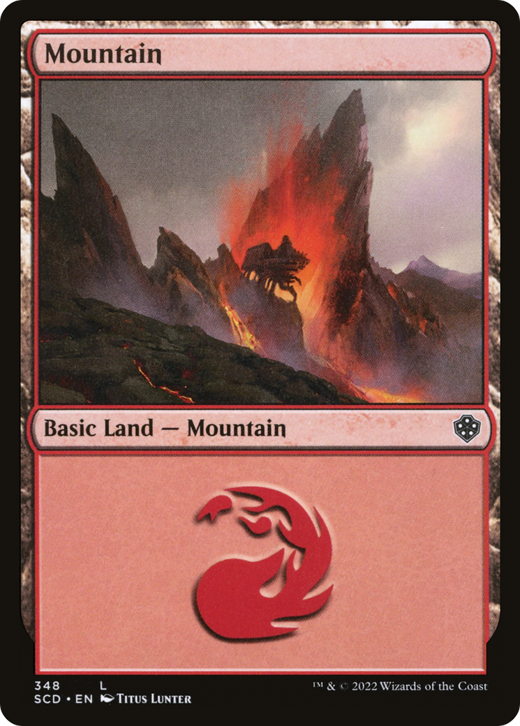 Mountain (348) [Starter Commander Decks] | A1Comics