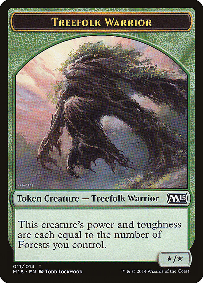 Treefolk Warrior Token [Magic 2015 Tokens] | A1Comics