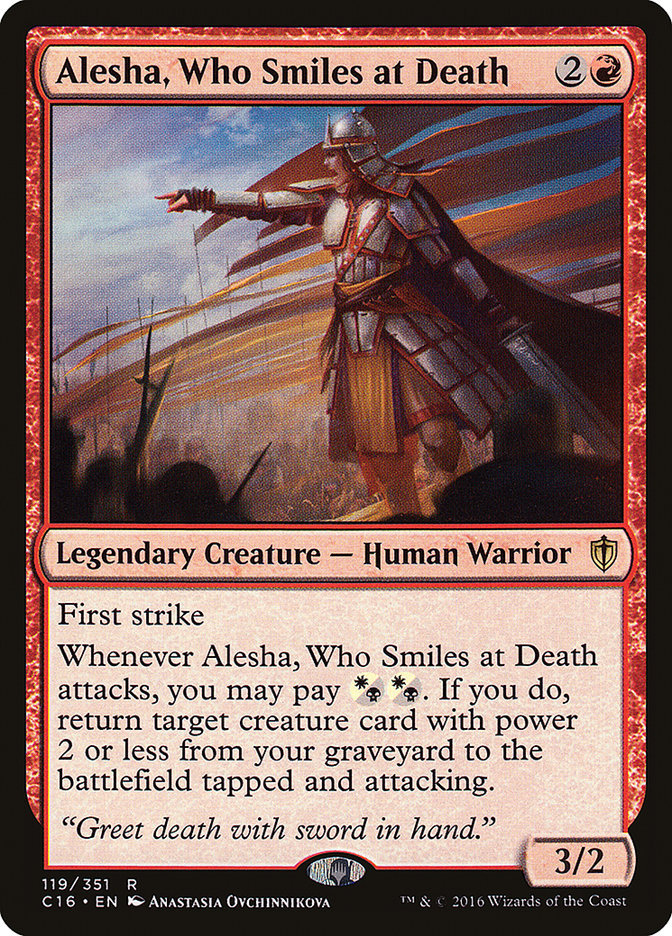 Alesha, Who Smiles at Death [Commander 2016] | A1Comics