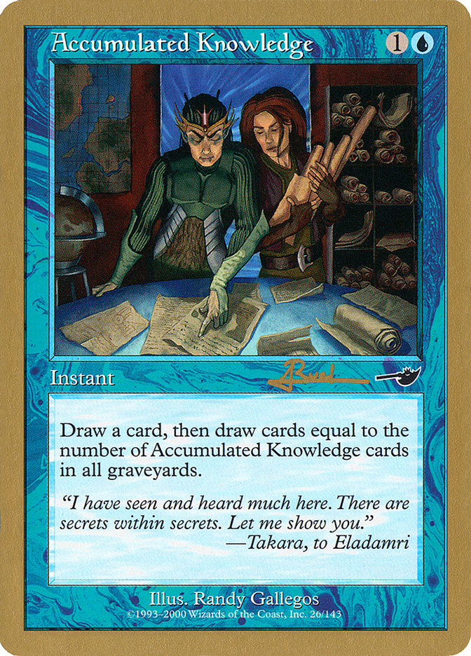 Accumulated Knowledge (Antoine Ruel) [World Championship Decks 2001] | A1Comics