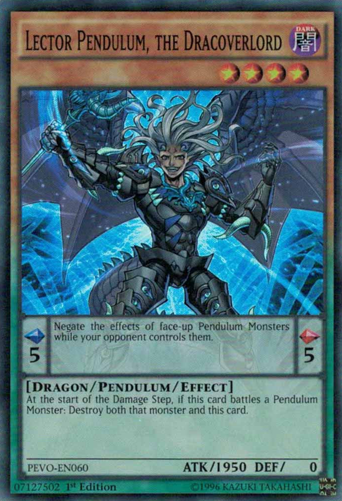 Lector Pendulum, the Dracoverlord [PEVO-EN060] Super Rare | A1Comics