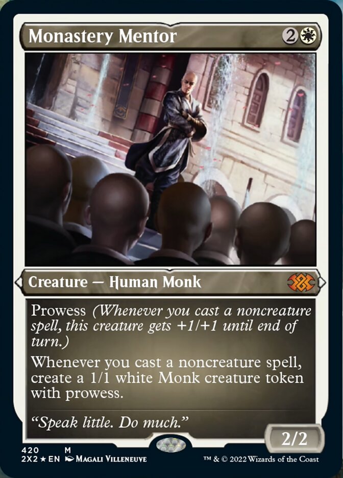 Monastery Mentor (Foil Etched) [Double Masters 2022] | A1Comics