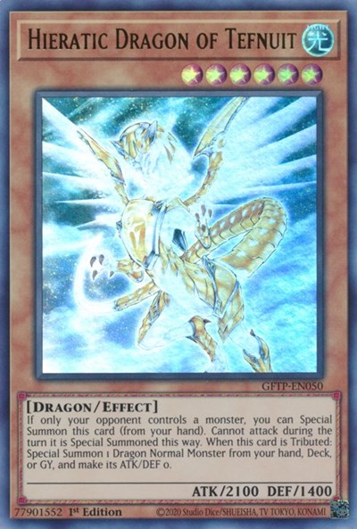 Hieratic Dragon of Tefnuit [GFTP-EN050] Ultra Rare | A1Comics