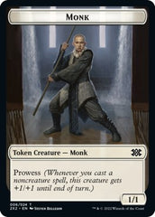 Wrenn and Six Emblem // Monk Double-Sided Token [Double Masters 2022 Tokens] | A1Comics