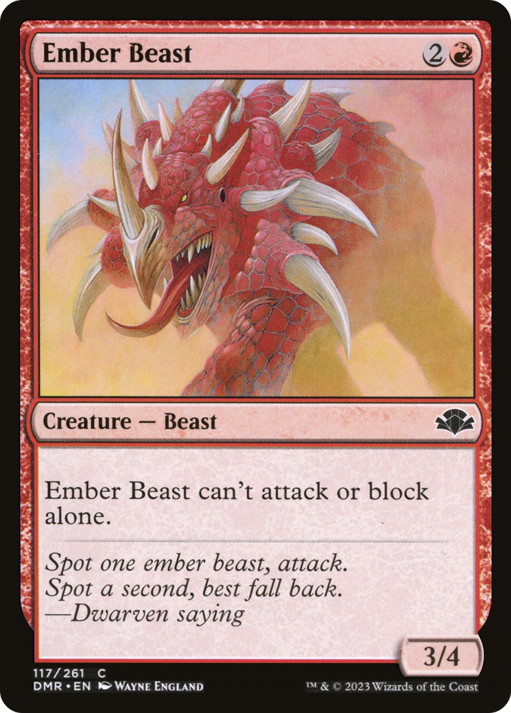 Ember Beast [Dominaria Remastered] | A1Comics