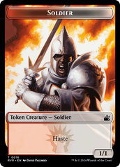 Saproling // Soldier Double-Sided Token [Ravnica Remastered Tokens] | A1Comics