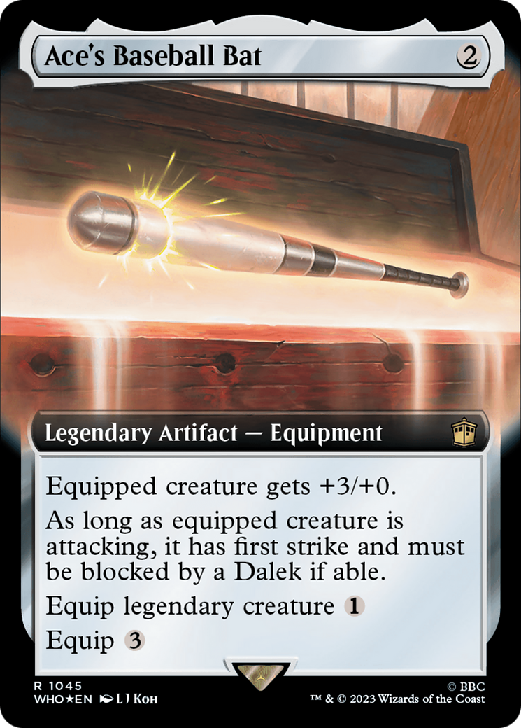 Ace's Baseball Bat (Extended Art) (Surge Foil) [Doctor Who] | A1Comics