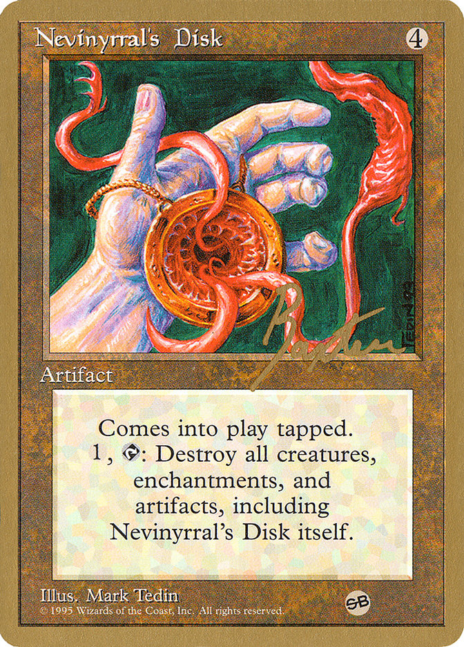 Nevinyrral's Disk (George Baxter) (SB) [Pro Tour Collector Set] | A1Comics