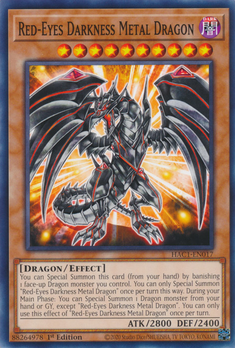 Red-Eyes Darkness Metal Dragon [HAC1-EN017] Common | A1Comics