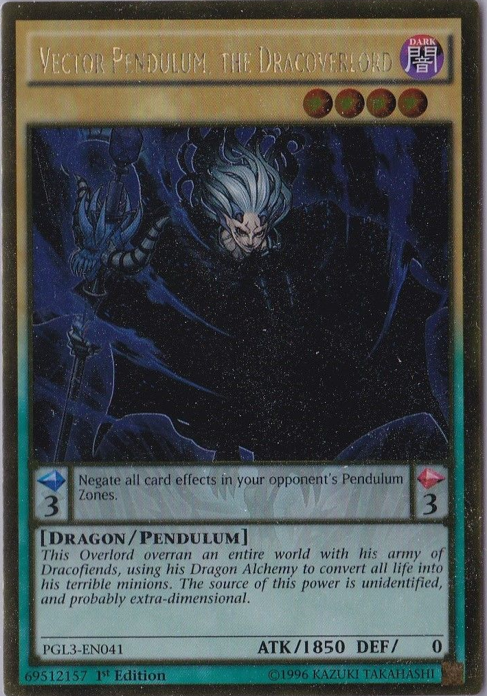 Vector Pendulum, the Dracoverlord [PGL3-EN041] Gold Rare | A1Comics