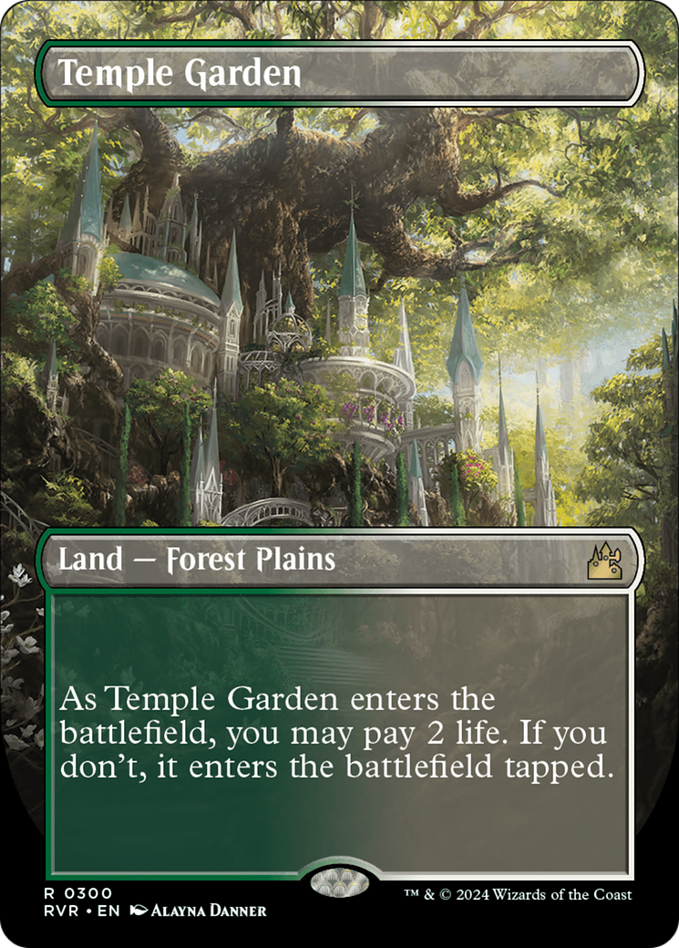 Temple Garden (Borderless) [Ravnica Remastered] | A1Comics