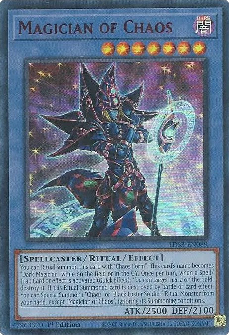 Magician of Chaos (Red) [LDS3-EN089] Ultra Rare | A1Comics