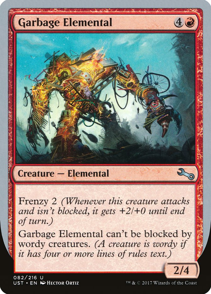 Garbage Elemental (2/4 Creature) [Unstable] | A1Comics