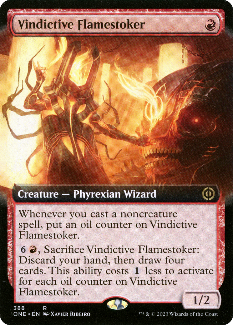 Vindictive Flamestoker (Extended Art) [Phyrexia: All Will Be One] | A1Comics