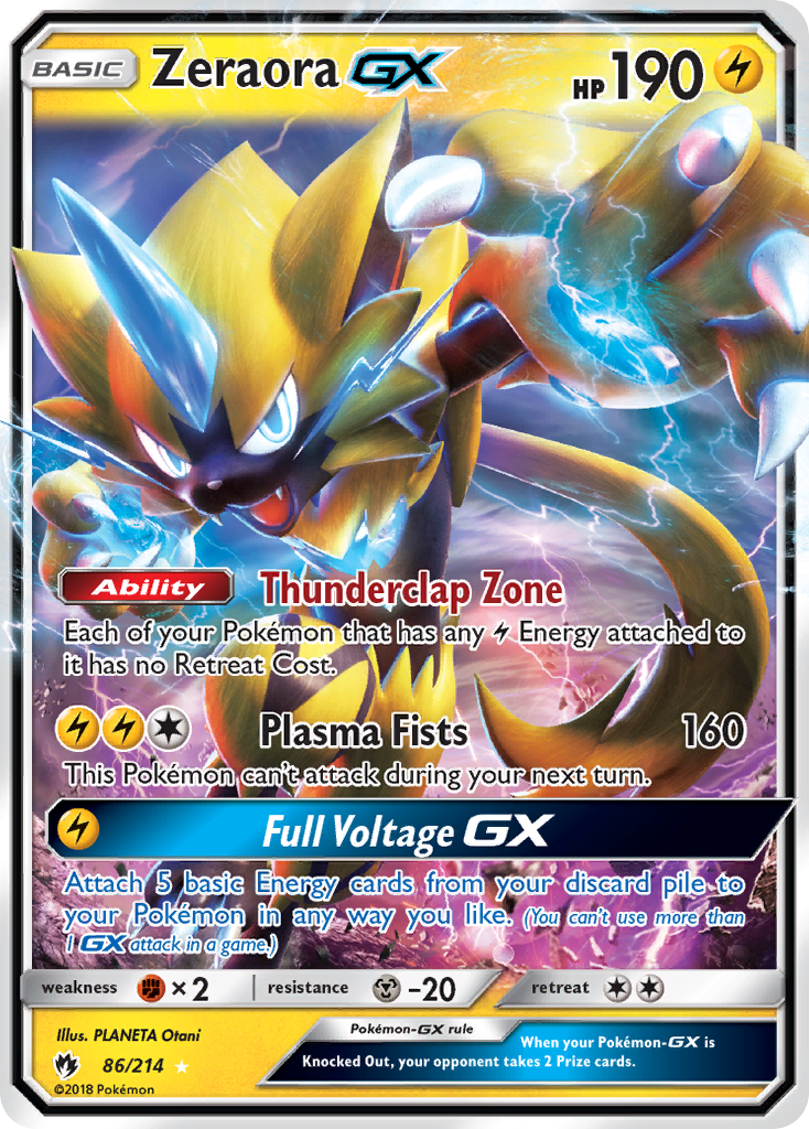 Zeraora GX (86/214) [Sun & Moon: Lost Thunder] | A1Comics