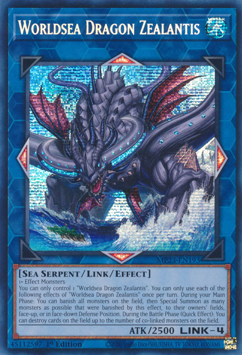 Worldsea Dragon Zealantis [MP23-EN193] Prismatic Secret Rare | A1Comics