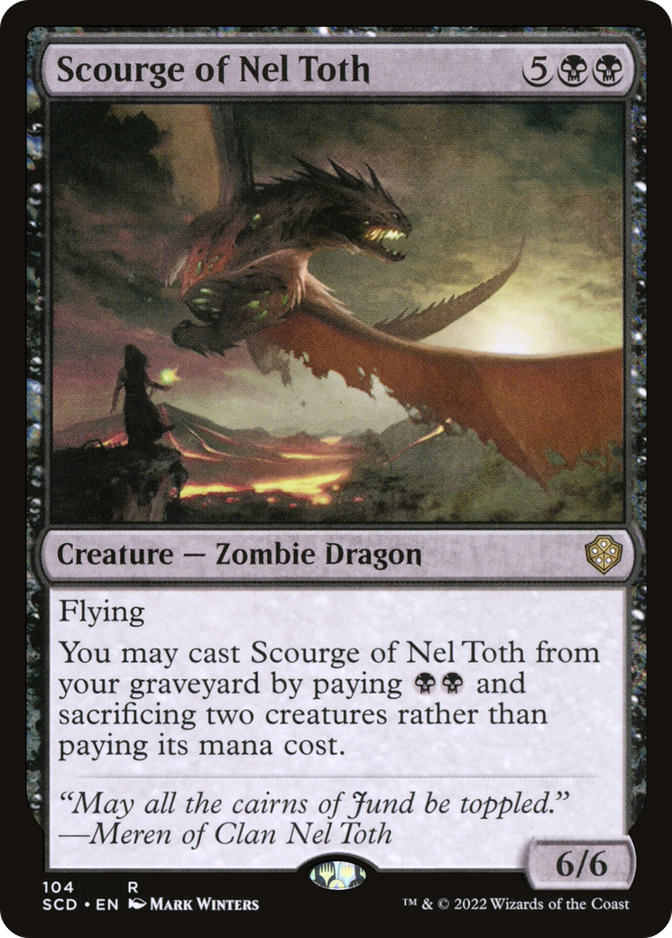 Scourge of Nel Toth [Starter Commander Decks] | A1Comics