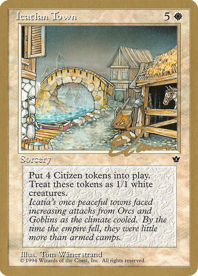 Icatian Town (Eric Tam) [Pro Tour Collector Set] | A1Comics