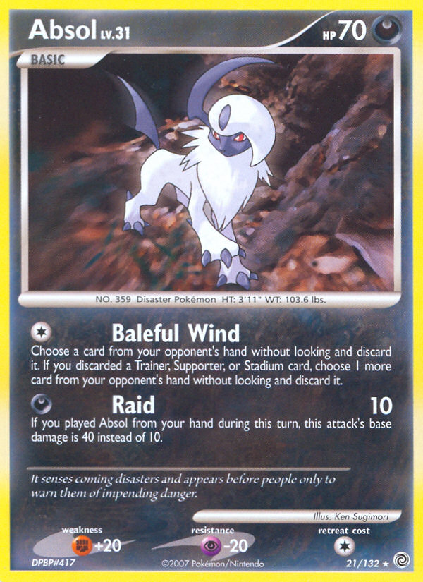 Absol (21/132) [Diamond & Pearl: Secret Wonders] | A1Comics