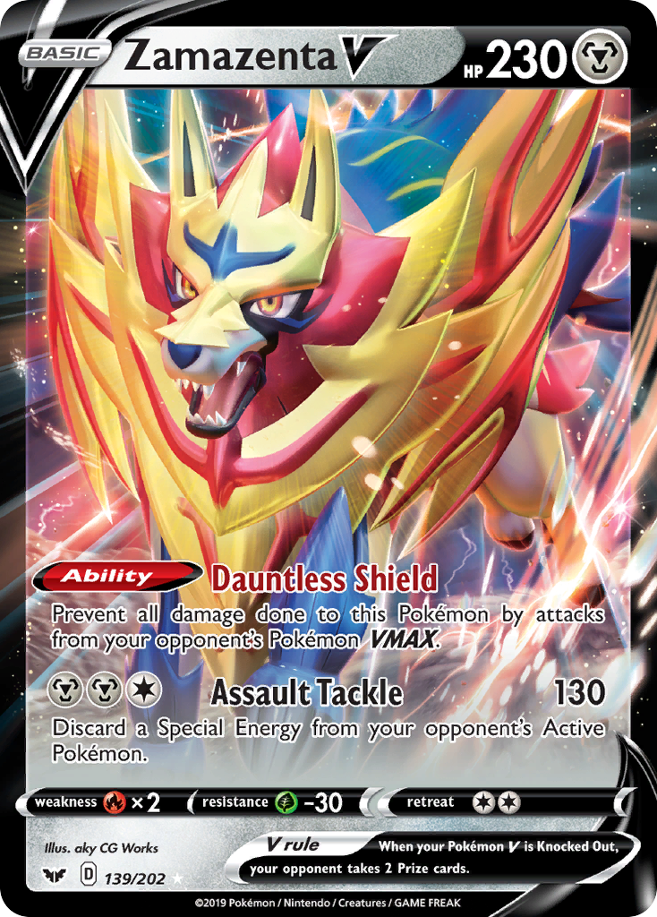 Zamazenta V (139/202) [Sword & Shield: Base Set] | A1Comics